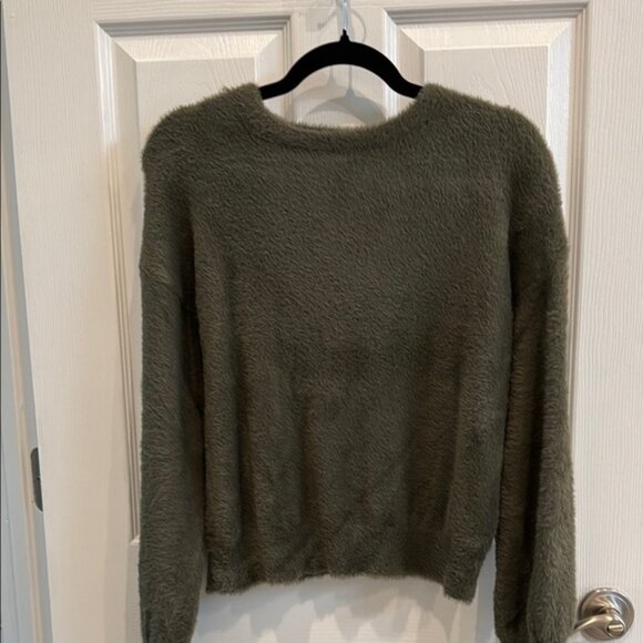 Express Sweaters - Express Green Sweater with Soft Texture